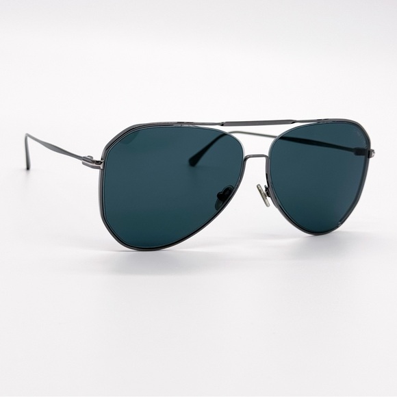 NEW TOM FORD CHARLES-02 TF853 12V UNISEX AVIATOR SUNGLASSES FT0853/S 12V SILVER - Picture 4 of 9